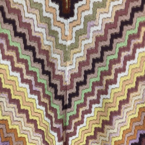 Missoni Orange Label V-Neck Zigzag Knit Dress - Picture 14 of 15